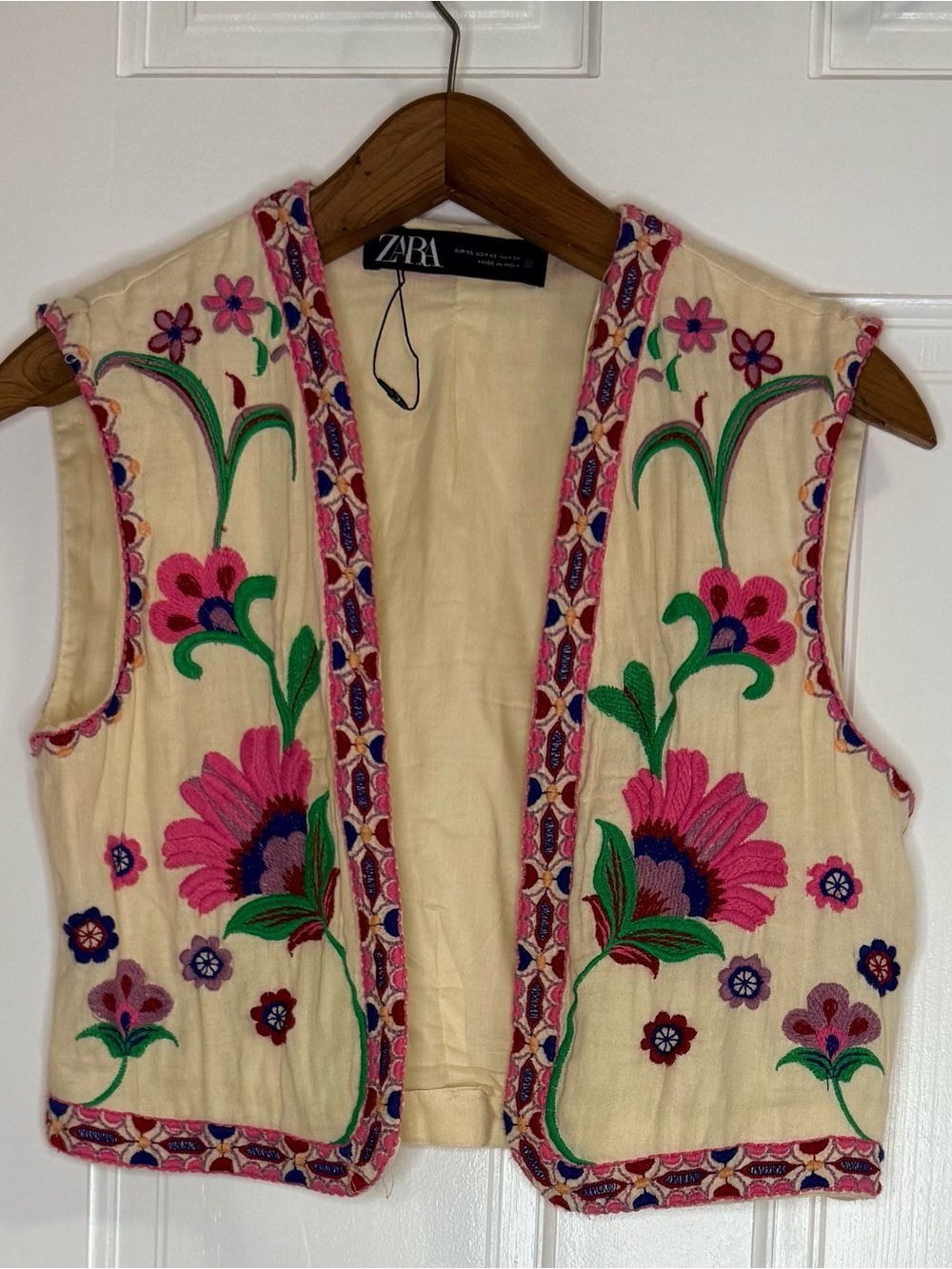 Zara Cream Lightweight Lined Top - Picture 2 of 4